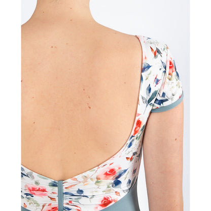 Energetiks Alexandra Cap Sleeve Leotard - Stone Blue