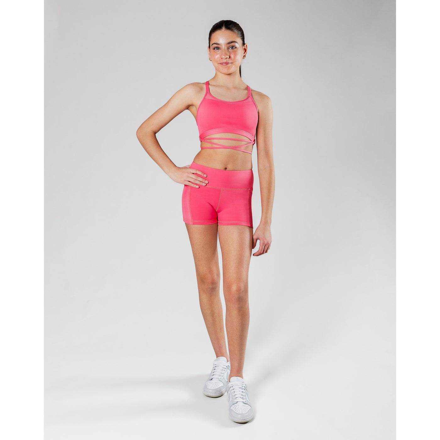 Energetiks Roxy  Mesh Crop Top - Watermelon Crush