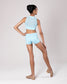 Energetiks Kity Zip Crop Top - Mystique Mint