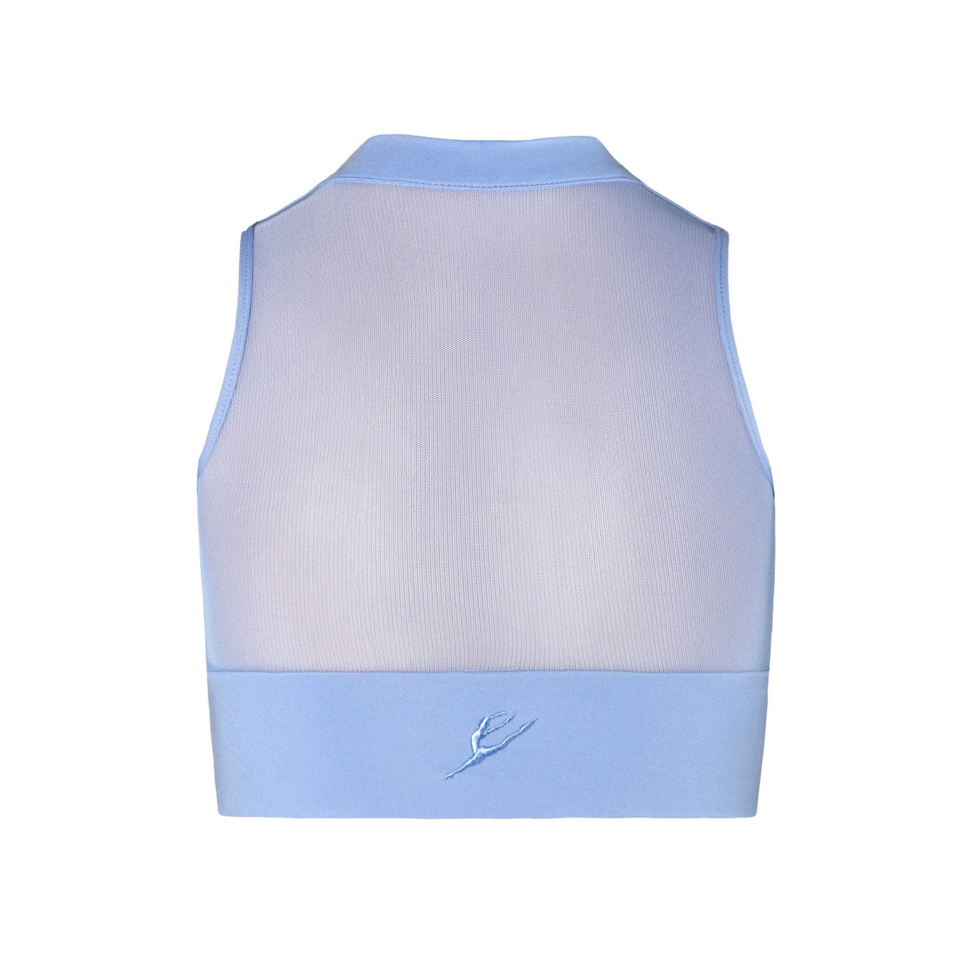 Energetiks Kity Zip Crop Top - Blue Illusion