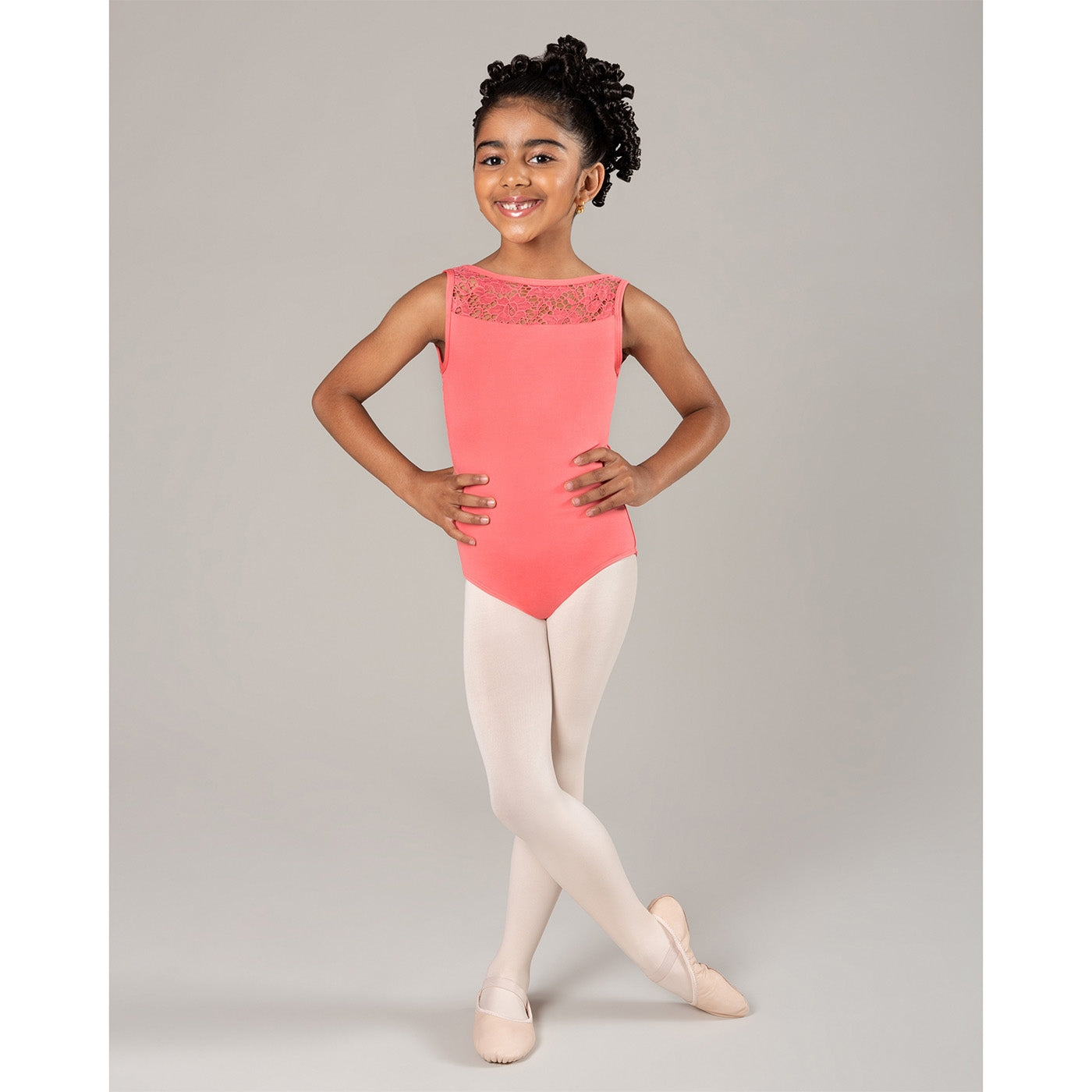 Energetiks Anna Leotard - Coral / Child XL